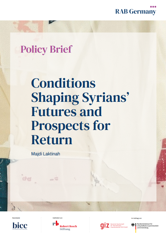 Policy Brief: Conditions Shaping Syrians’ Futures and Prospects for Return