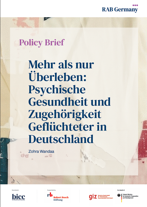 Policy Brief: Mehr als nur Überleben: Psychische Gesundheit und Zugehörigkeit Geflüchteter in Deutschland